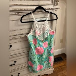 Lilly Pulitzer White Crochet Detail Dress